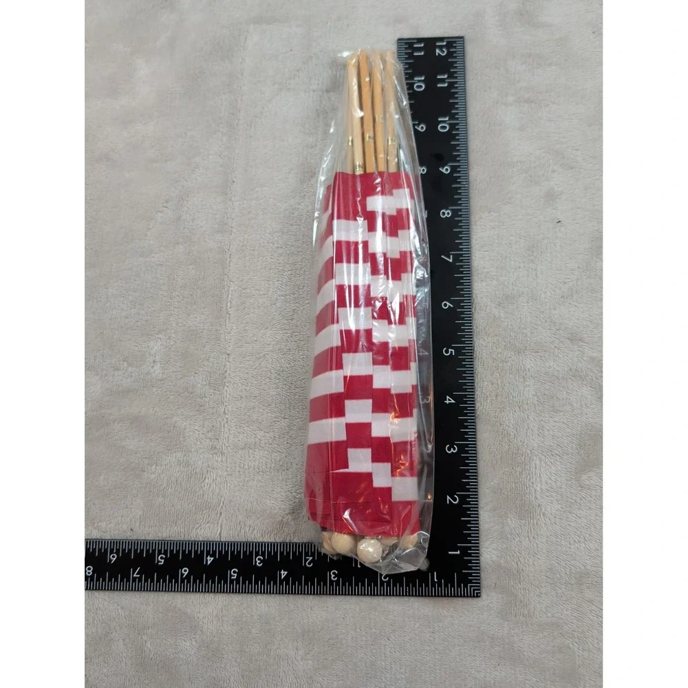 12 Pack American Flags on‎ Wood Sticks 4x6 Inch Small Handheld USA Flags 11 Inch